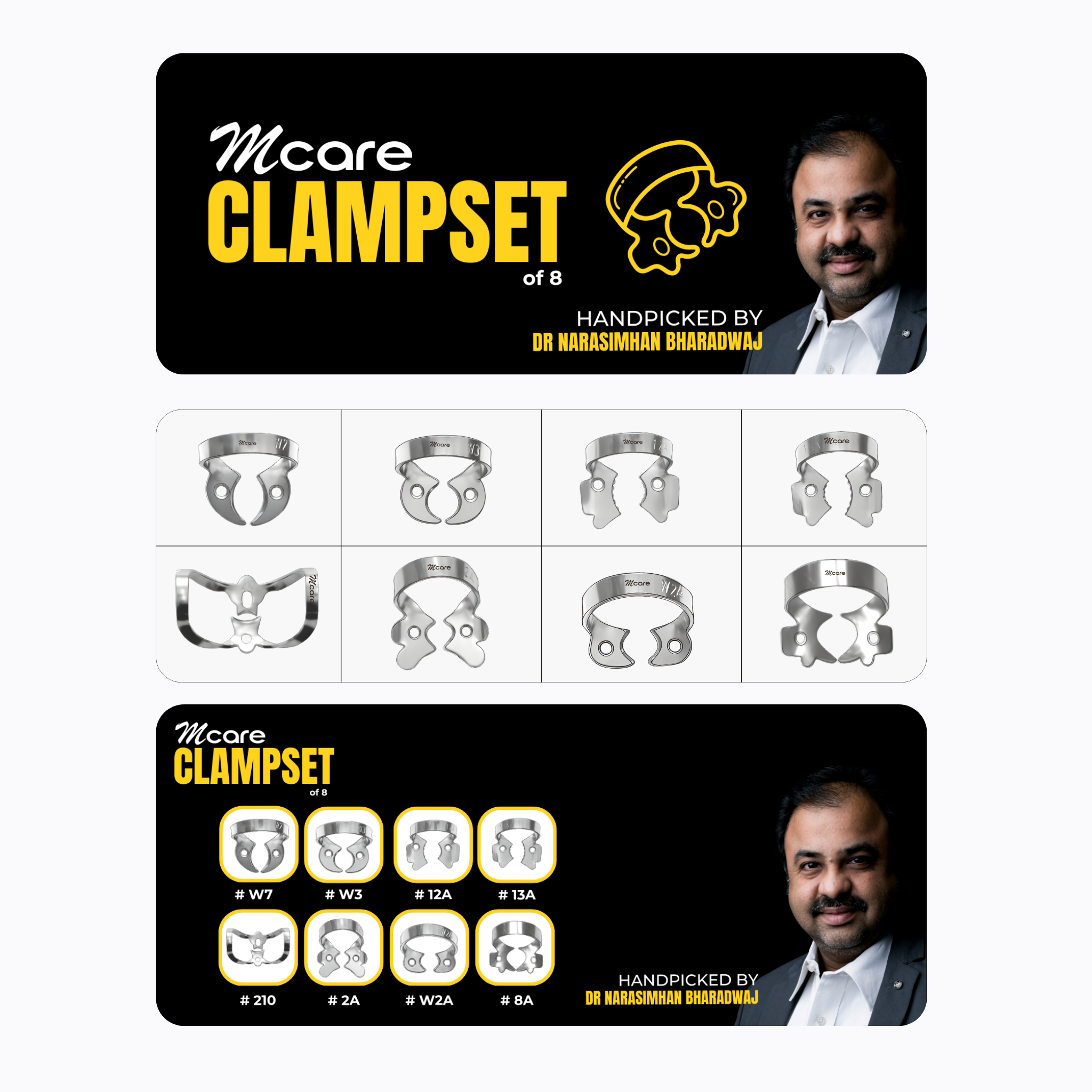 Mcare Clamp Set by Dr Narasimhan Bharadwaj