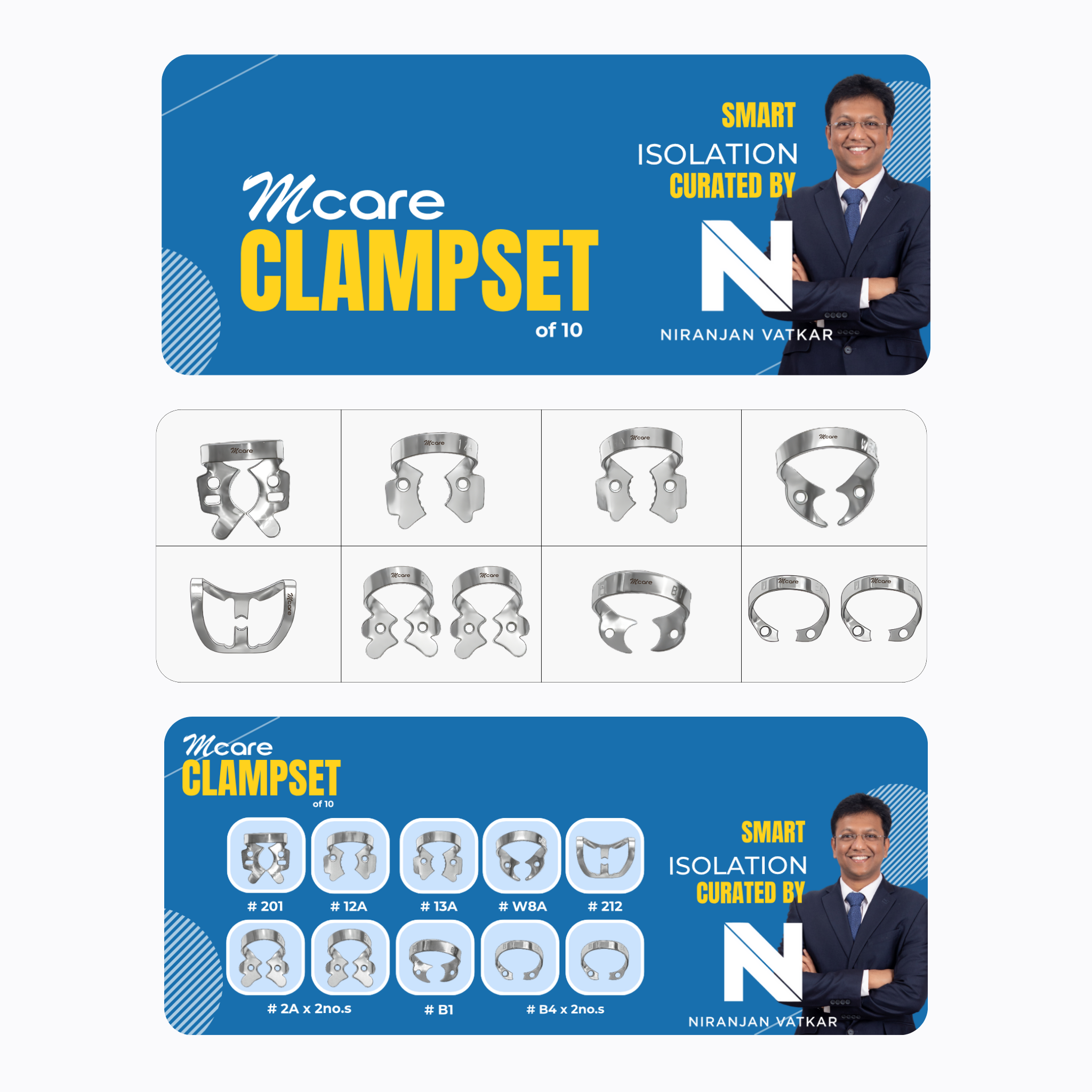 Mcare Clamp Set by Dr Niranjan Vatkar